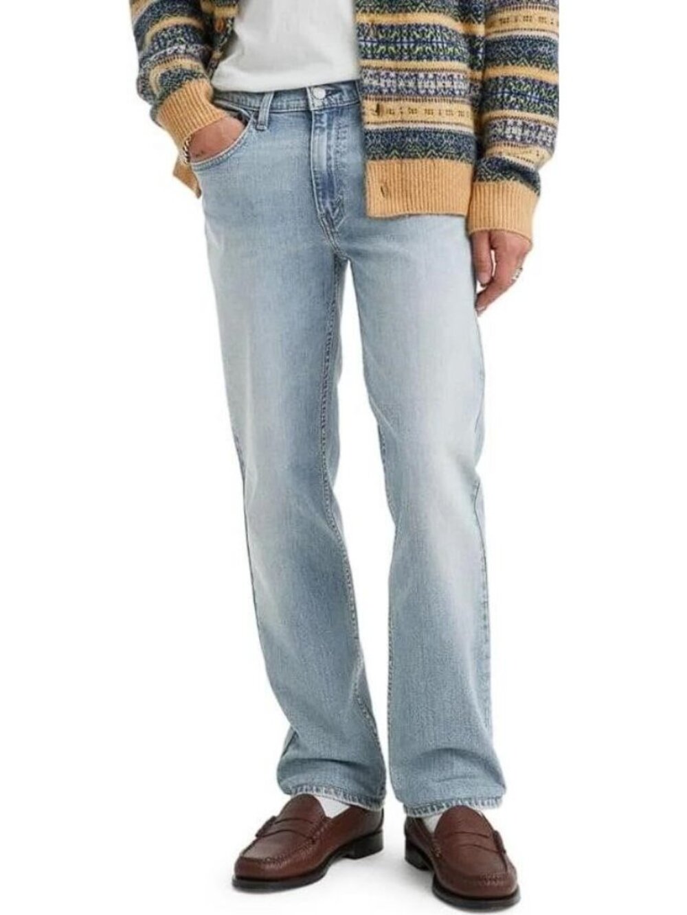 LEVI'S Men's 514 Straight Jeans Size 31X32 In Light Wash - Picture 1 of 9